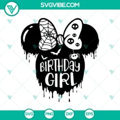 Halloween, Mickey SVG, SVG Files, Birthday Girl Halloween SVG, Disney Minnie 6