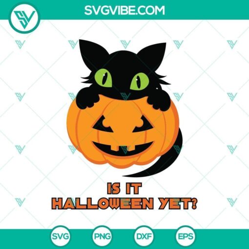 black cat is it halloween yet svg horror svg halloween svg scary svg