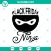 Black Friday Ninja SVG and Scary Halloween SVG designs, perfect for Halloween crafting projects.