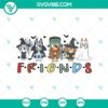 Bluey Bingo Friend Halloween cut files for Cricut & Silhouette, featuring spooky designs perfect for Halloween crafting projects.