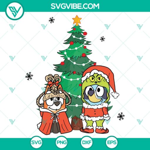 bluey dog christmas svg dxf eps png files