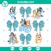 Bluey Dog Coquette Bows SVG | Cute Cartoons Bow Cut Files 3