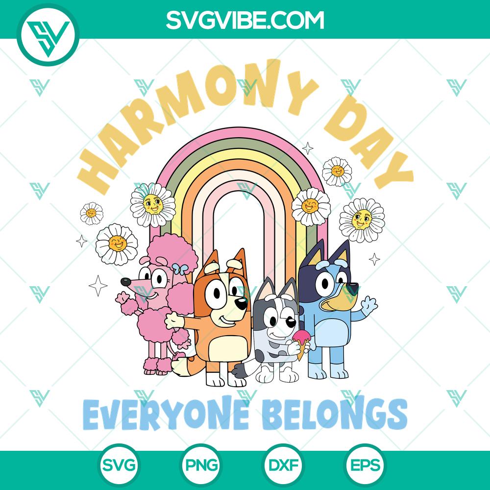 Bluey Family Harmony Day SVG | Everyone Belongs Cut Files Bluey Family Harmony Day SVG | Everyone Belongs Cut Files