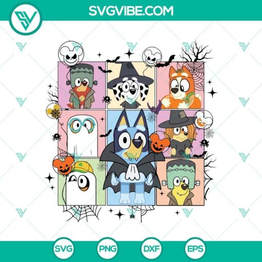 bluey family spooky svg dxf eps png cut files