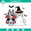 Bluey Vampire Costume Halloween SVG DXF EPS PNG Cut Files for Cricut & Silhouette Designs - Kid's Halloween character illustration in digital format.