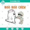 Boo Boo Crew Ghost Doctor Nurse Halloween SVG featuring a spooky horror theme perfect for Halloween with scary elements.