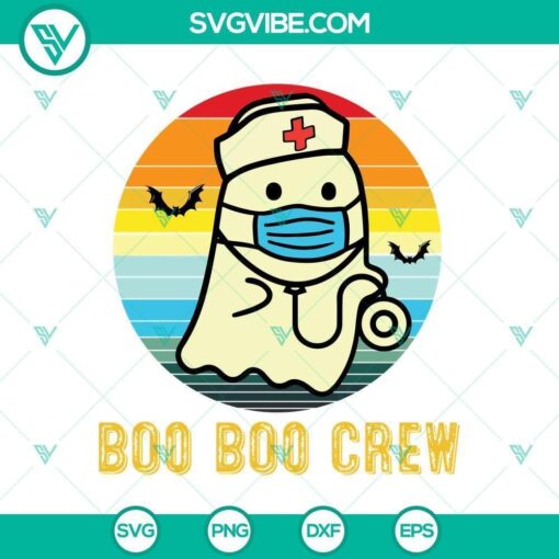 boo boo crew nurse halloween rn ghost svg horror svg halloween svg scary svg