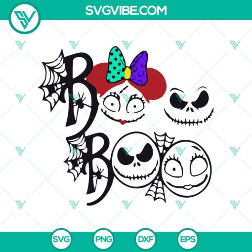 boo boo halloween svg the nightmare before svg jack and sally svg halloween svg