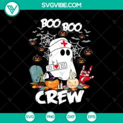 Boo Boo Nurse Crew, Halloween SVG with scary horror design, perfect for spooky season crafting.