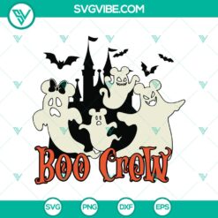 Halloween, SVG Files, Walt Disney SVG, Boo Crew SVG, Mickey Ghost SVG, Funny 4