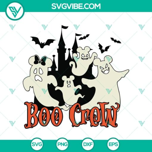 boo crew svg mickey ghost svg funny disney halloween svg