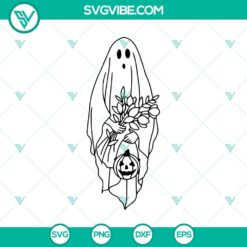 Boo Funny Flower SVG, Halloween SVG, Scary SVG, Oct 31 SVG