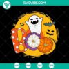 Vintage Halloween pumpkin SVG with Trick or Treat and Halloween Mom designs, perfect for spooky holiday crafts.