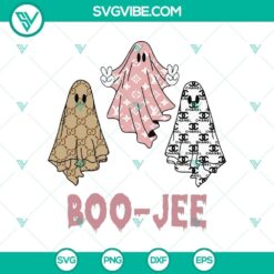 Boo Jee Halloween SVG DXF EPS PNG Cut Files, Halloween SVG File, Halloween Cricut &amp; Silhouette Designs