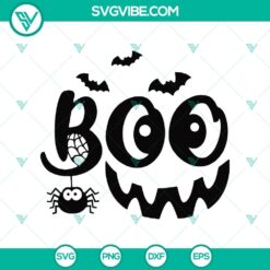 Boo Scary Face SVG, Boo Scare SVG, Halloween SVG