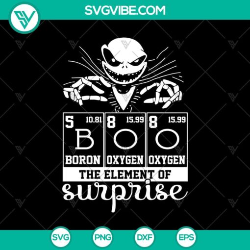 boo the element of surprise halloween chemistry svg halloween svg the nightmare before christmas svg