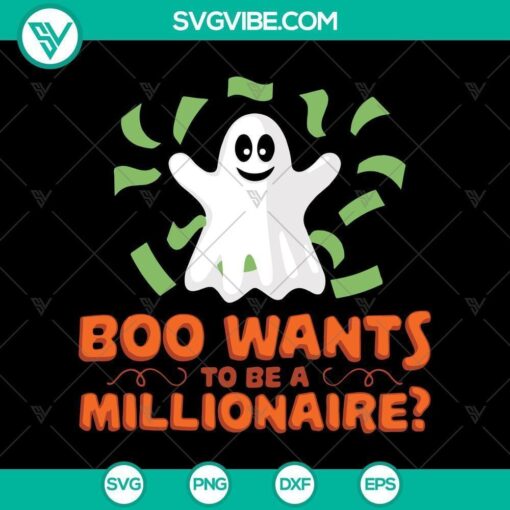 boo wants to be a millionaire svg scary svg halloween svg