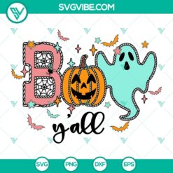 Cowboy, Halloween, SVG Files, Boo Y’all SVG DXF EPS PNG Cut Files, 2