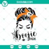 Boojji Mom Halloween Scary SVG with Horror Elements for Spooky Crafts.