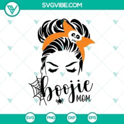Boojji Mom SVG, Horror SVG, Halloween SVG, Halloween Scary SVG