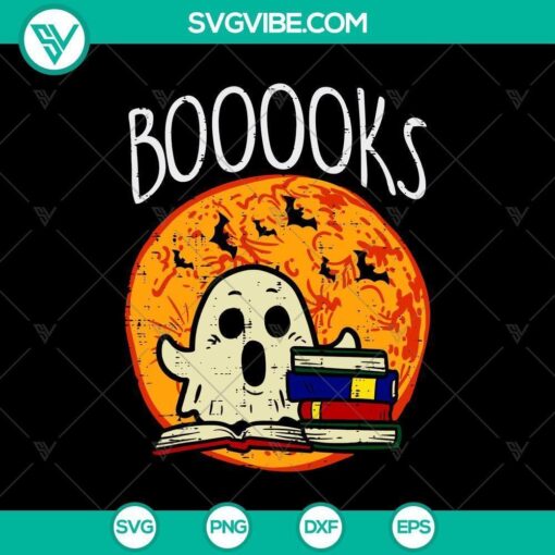 boooks moon ghost halloween svg horror svg halloween svg halloween scary svg