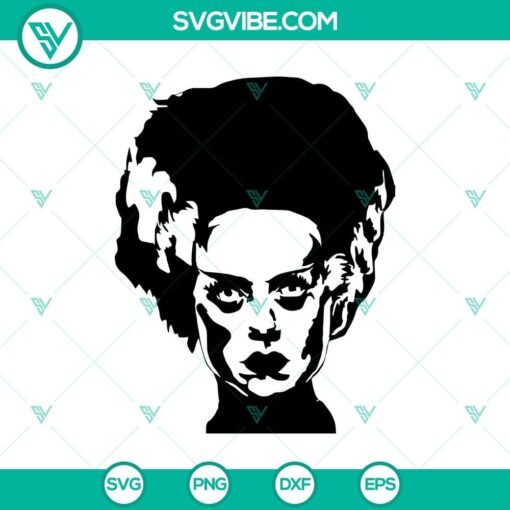 bride of frankenstein stencil svg halloween svg frankenstein svg