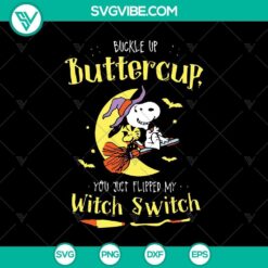 Halloween, Snoopy SVG, SVG Files, Buckle Up Butter Cup SVG, Scary SVG, 3