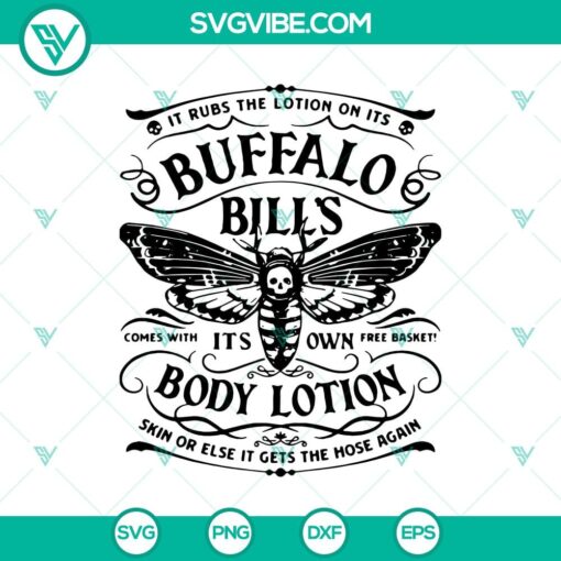 buffalo bill body lotion svg horror movie svg halloween svg