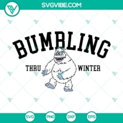 Bumbling Through Winter SVG DXF EPS PNG Files