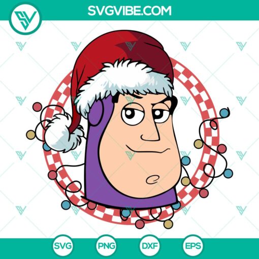 buzz lightyear with santa hat svg dxf eps png files