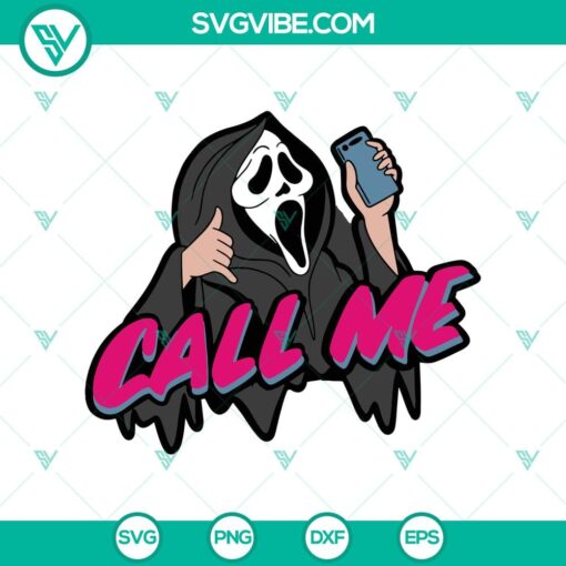 call me scream svg ghost calling svg halloween svg