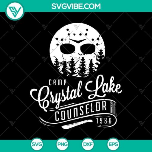 camp crystal lake counselor 1980 svg horror svg halloween svg halloween scary svg