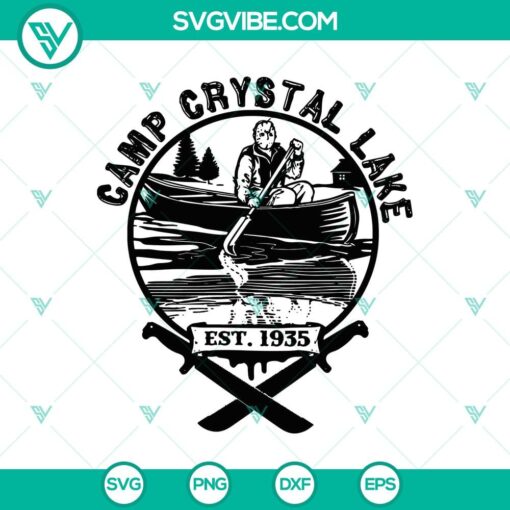 camp crystal lake est 1935 svg jason voorhees svg halloween svg