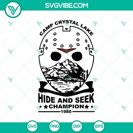 camp crystal lake hide and seek svg jason voorhees svg halloween svg