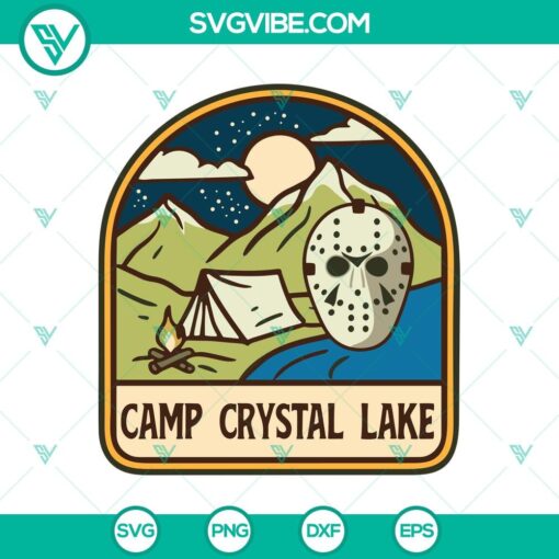 camp crystal lake svg jason voorhees svg halloween friday the 13th svg