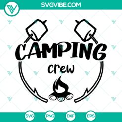 Camping crew SVG, Camping quote SVG, Happy camper SVG