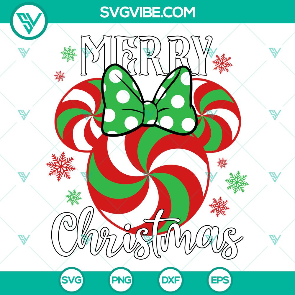 Candy Cane Minnie Mouse Ears SVG | Sweet Christmas Disney Cut Files Candy Cane Minnie Mouse Ears SVG | Sweet Christmas Disney Cut Files