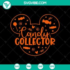 Candy Collector SVG, Mickey Halloween SVG, Mickey Ears SVG