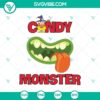 Candy Monster Halloween SVG design featuring scary and spooky elements for Oct 31 celebration.