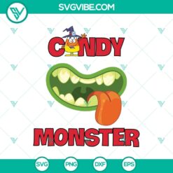 Candy Monster SVG, Halloween SVG, Scary SVG, Oct 31 SVG