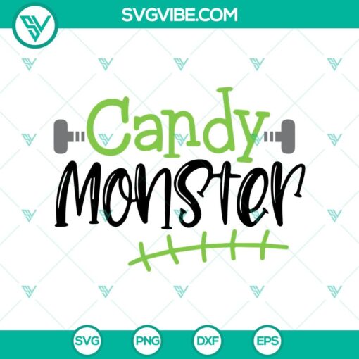 candy monster svg monster frankenstein svg spooky halloween svg