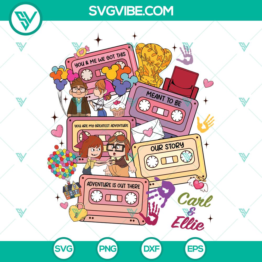 Carl and Ellie Cassette Tapes Valentine SVG | Pixar Love Cut Files Carl and Ellie Cassette Tapes Valentine SVG | Pixar Love Cut Files