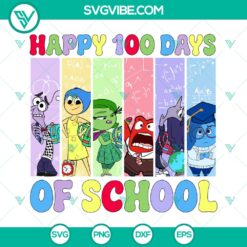 Cartoons Emotions Friends 100 Days of School SVG | Classroom Fun Cut Files