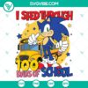 Cartoons Sonic 100 Days of School SVG | Classroom Celebration Cut Files 3