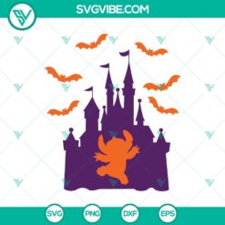 Halloween, SVG Files, Walt Disney SVG, Castle Disney Halloween Stitch SVG, 10