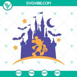 Halloween, SVG Files, Walt Disney SVG, Castle Mickey Halloween SVG, Disney 19