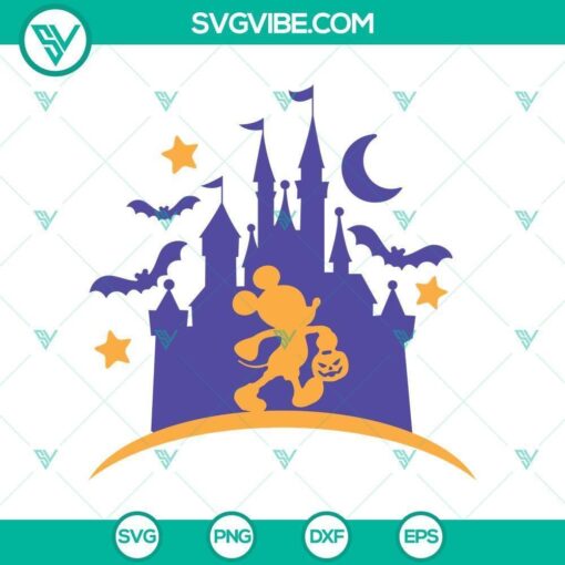 castle mickey halloween svg disney halloween svg mickey and minnie svg