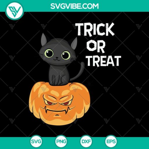 cat sit on pumpkin svg halloween svg scary svg oct 31 svg