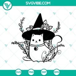 Animal, Halloween, SVG Files, Cat Witch SVG DXF EPS PNG Cut Files, Halloween 7