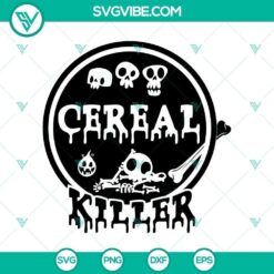 Cereal Killer SVG, Halloween SVG, Horror SVG